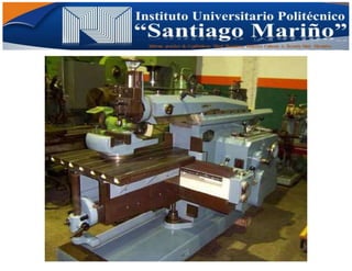 Informe practico de Cepilladoras Metal Mecánicas Federico Cabezas A. Escuela Matt. Mecánico
 