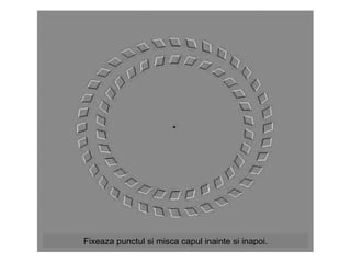 Fixeaza punctul si misca capul inainte si inapoi. 