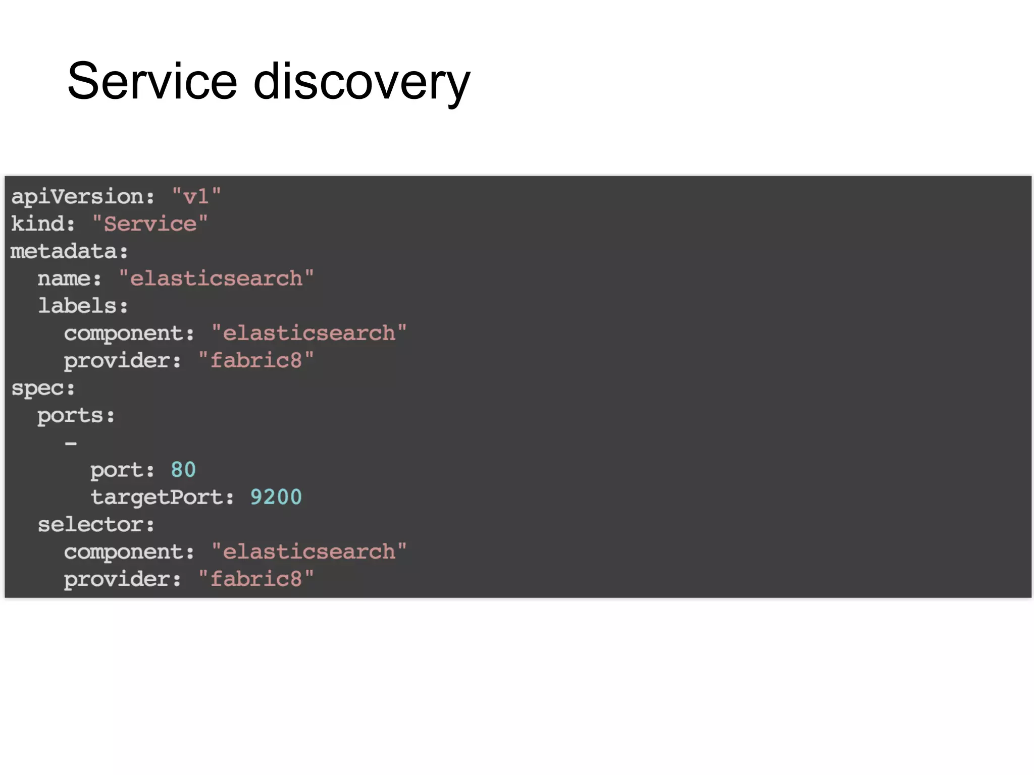 Service discovery
 