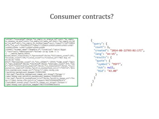 Consumer contracts?
 