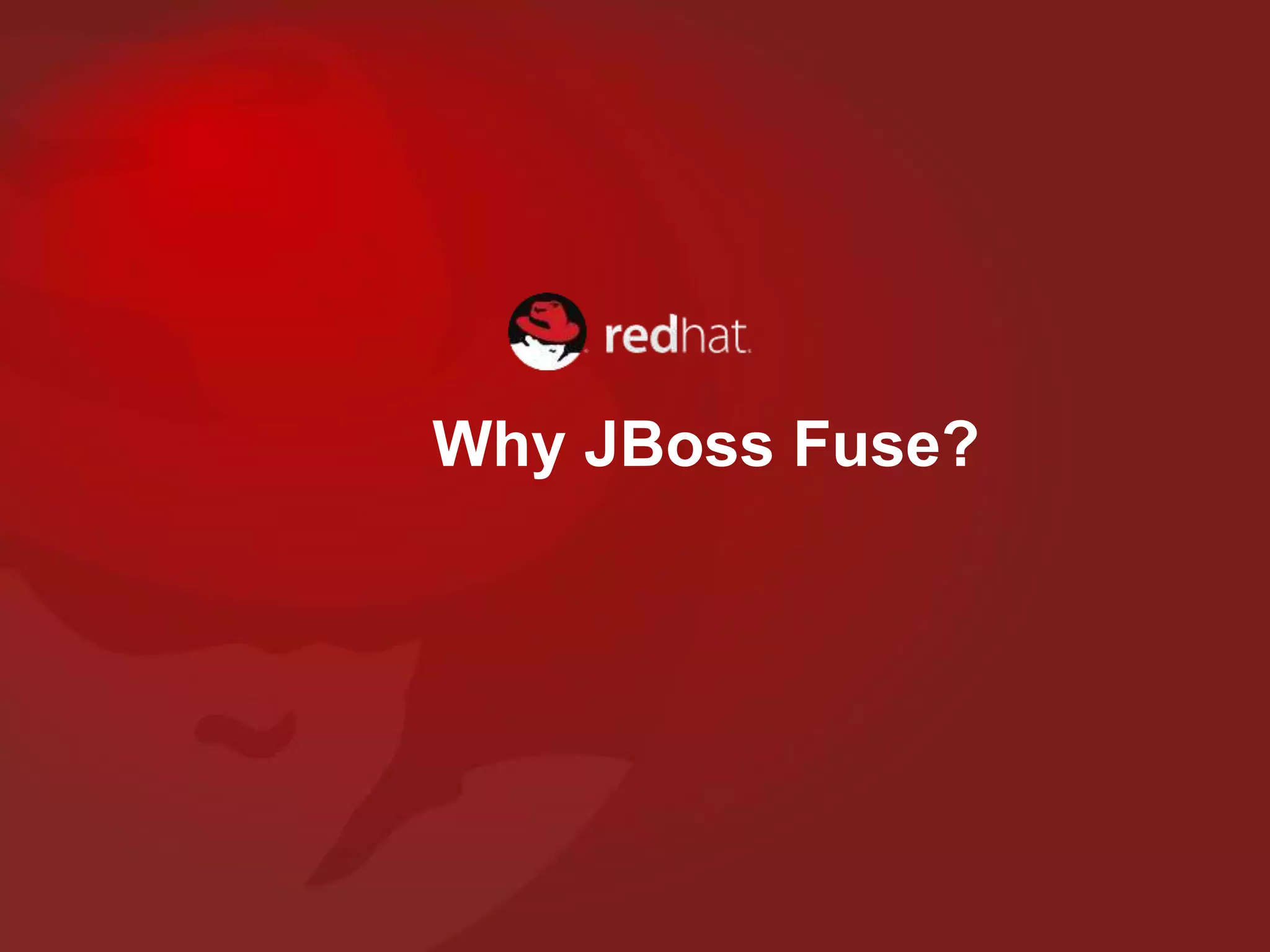 Why JBoss Fuse?
 