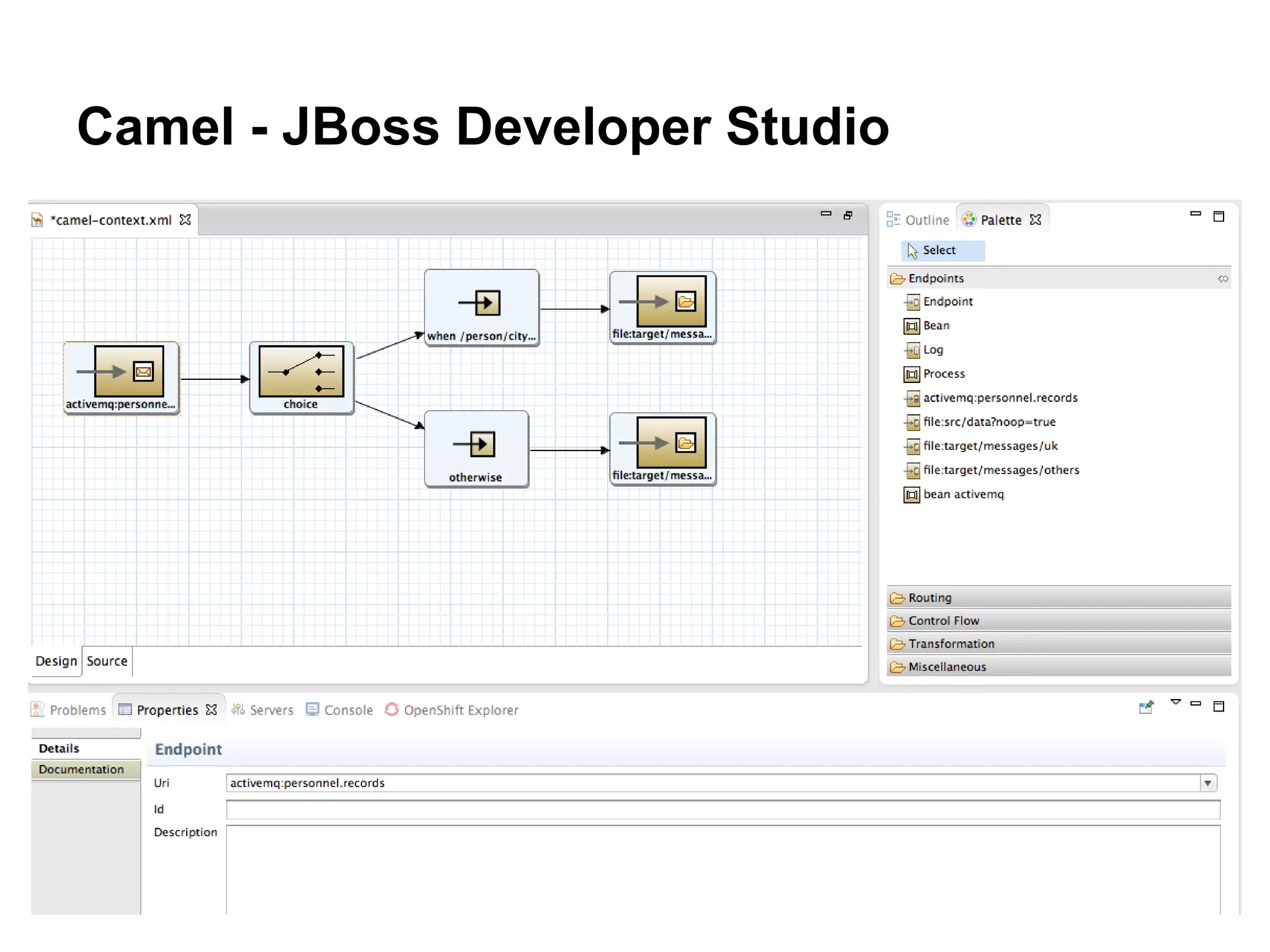 Camel - JBoss Developer Studio
 
