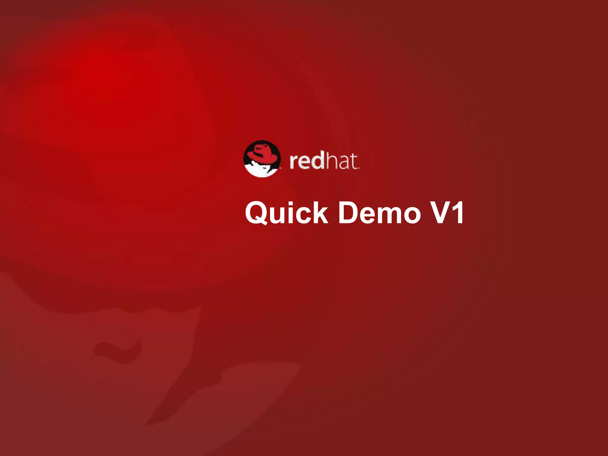 Quick Demo V1
 