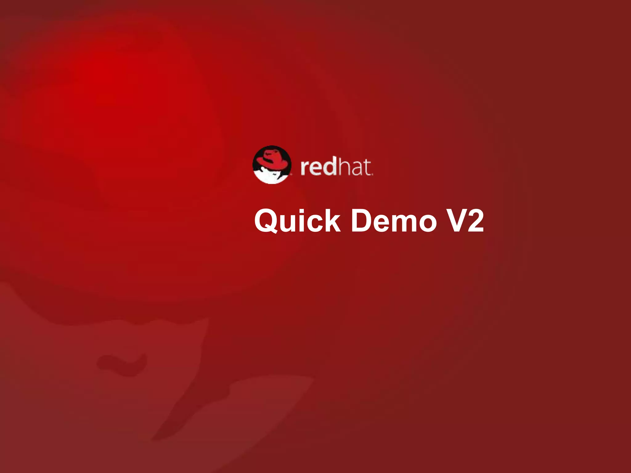 Quick Demo V2
 