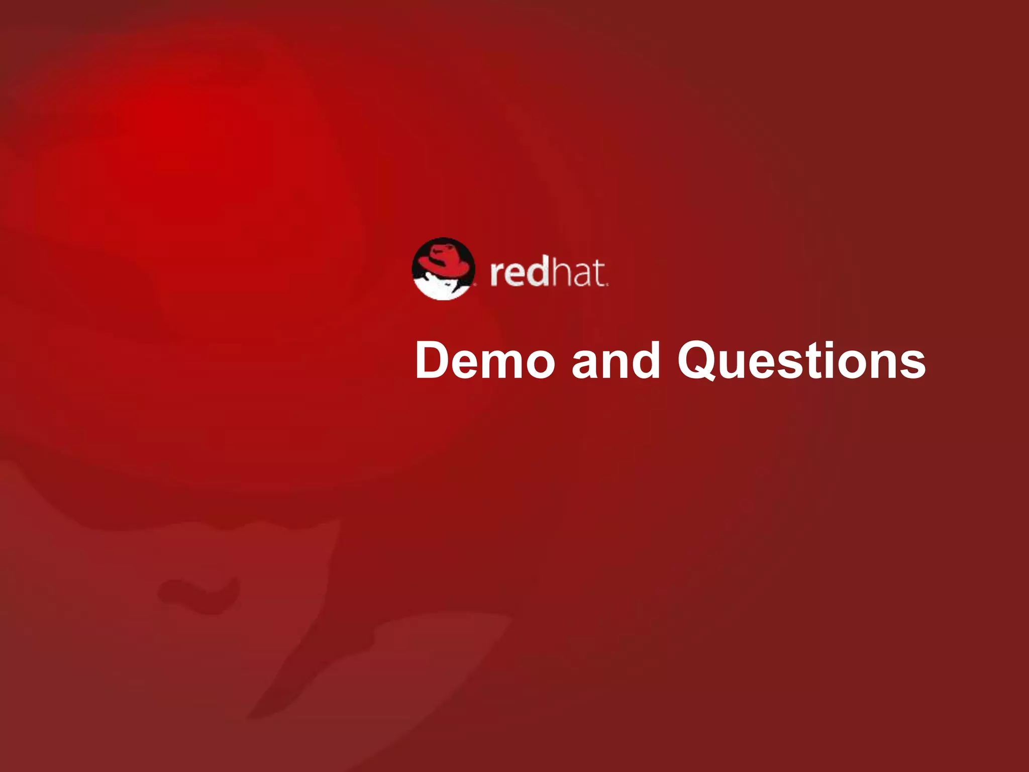 Demo and Questions
 