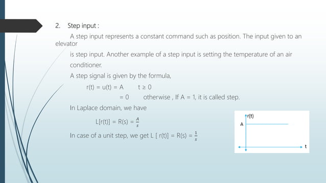 Time Response Analysis Pptx Physics Science