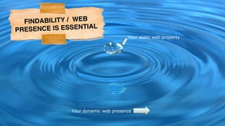 Your dynamic web presence
Your static web property
 