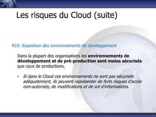 Ce que vous devriez savoir sur le cloud computing (OWASP Quebec)