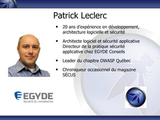 Ce que vous devriez savoir sur le cloud computing (OWASP Quebec)