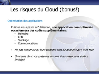 Ce que vous devriez savoir sur le cloud computing (OWASP Quebec)