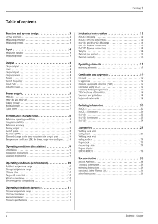 Cerabar t pmc131 pmp131 pmp135-endress+hauser datasheet-process ...