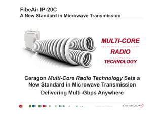 FibeAir IP-20C
A New Standard in Microwave Transmission
Ceragon MultiMulti--Core Radio TechnologyCore Radio Technology Sets a
N St d d i Mi T i iNew Standard in Microwave Transmission
Delivering Multi-Gbps Anywhere
Proprietary and Confidential16
 