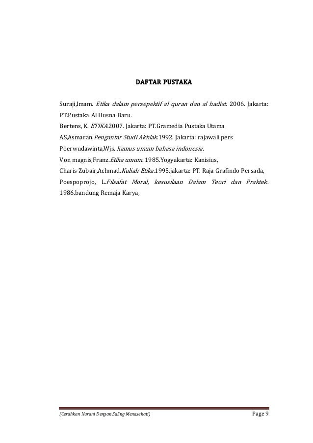 Cerahkan Nurani Dengan Saling Menasehati Cerahkan Nurani Dengan Saling Menasehati