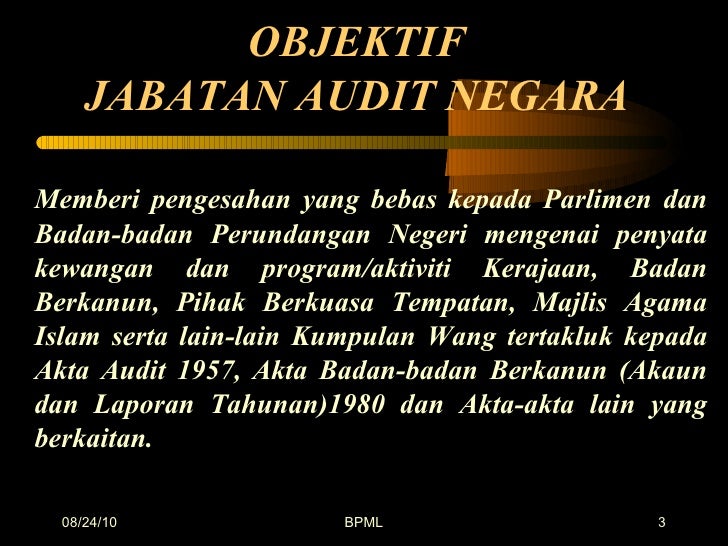 Ceramah Peranan Audit Dalam Perk Awam