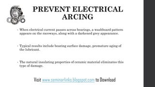 Ceramic Bearing ppt | PDF