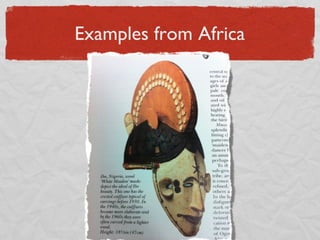 Examples from Africa 