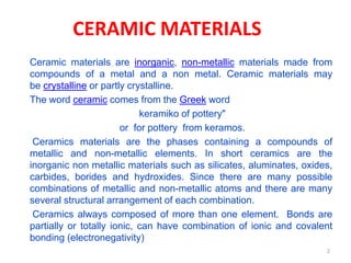 Ceramic Materials | PPT