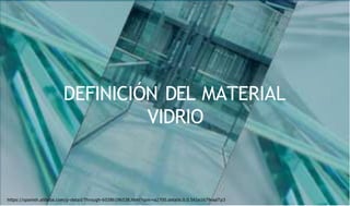 DEFINICIÓN DEL MATERIAL
VIDRIO
https://spanish.alibaba.com/p-detail/Through-60386196538.html?spm=a2700.details.0.0.561e1679vaaTp3
 