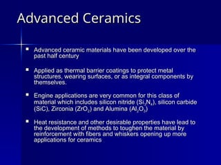 about ceramics and its introductiona and applications and advantages | PPT