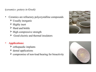 Comprehensive Overview of Bioceramics and Advanced Ceramic Materials in ...