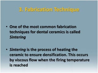 Ceramics for Dental Restorations , Ceramic-Metal Restorations ,All ...