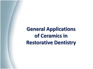 Ceramics for Dental Restorations , Ceramic-Metal Restorations ,All ...