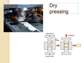 Dry
pressing
 