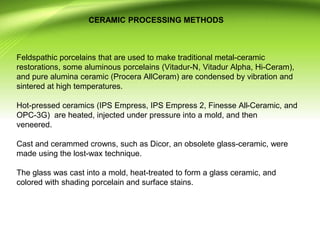 Porcelain Cooking Process Ceramics ppt.pptx