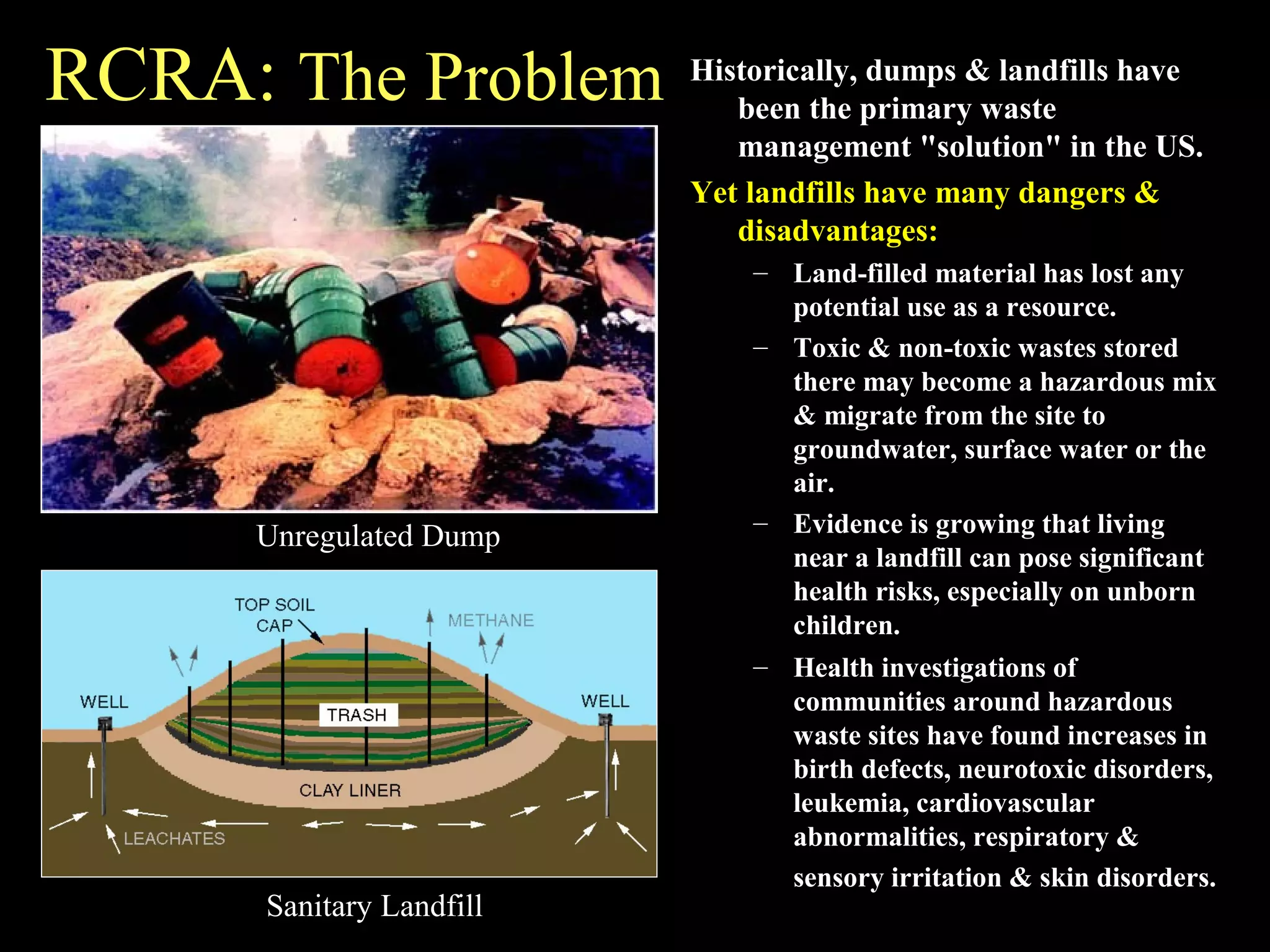 CERCLA & RCRA: Tossing Toxic Trash | PPT