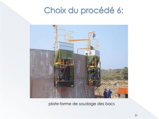 plate-forme de soudage des bacs
31
 