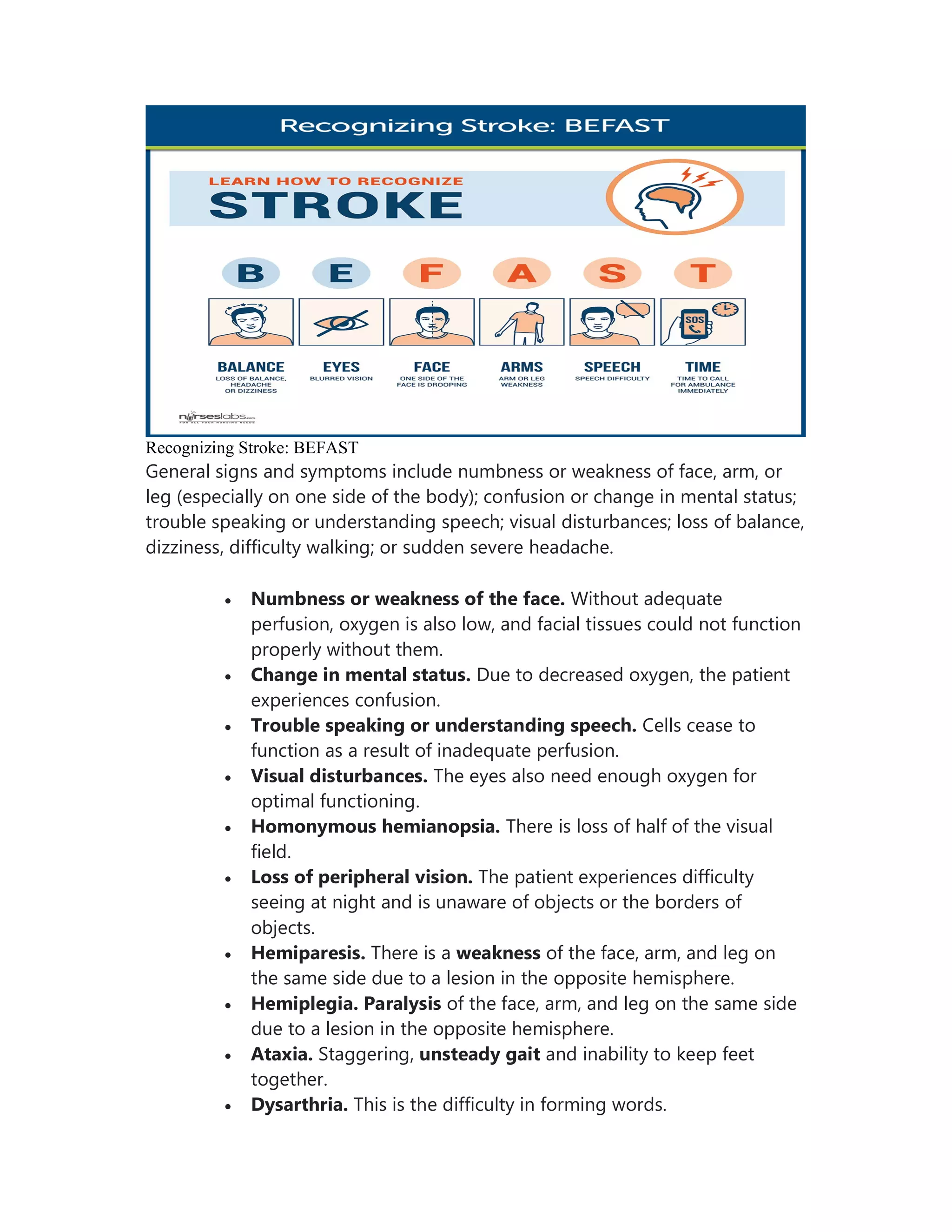 CEREBRO VASCULAR ACCIDENT | PDF