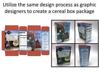 Digital Art Lesson Plan: Cereal Box Package Design Arts Integration ...