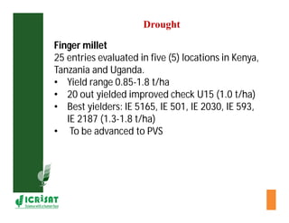 Cereal breeding in ESA- Henry Ojulong, Eric Manyasa, Sam Njoroge, NARS partners