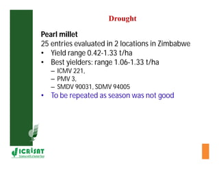 Cereal breeding in ESA- Henry Ojulong, Eric Manyasa, Sam Njoroge, NARS partners