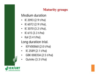 Cereal breeding in ESA- Henry Ojulong, Eric Manyasa, Sam Njoroge, NARS partners