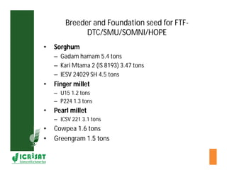Cereal breeding in ESA- Henry Ojulong, Eric Manyasa, Sam Njoroge, NARS partners