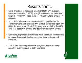 Cereal breeding in ESA- Henry Ojulong, Eric Manyasa, Sam Njoroge, NARS partners