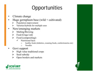 Cereal breeding in ESA- Henry Ojulong, Eric Manyasa, Sam Njoroge, NARS partners