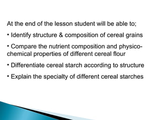 Cereal chemistry | PPT
