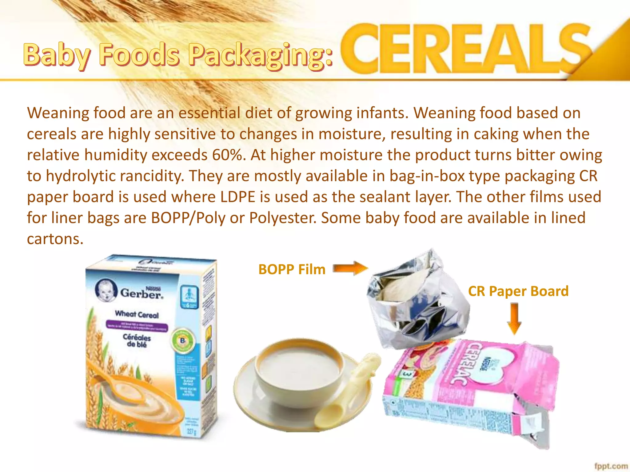 Cereals and its products packaging | PPTX
