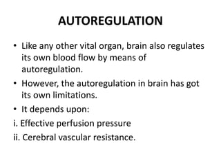 Cerebral circulation | PPTX