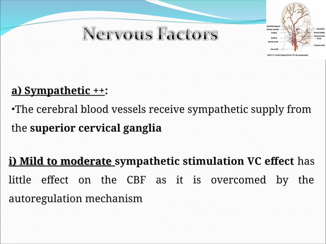 cerebral circulation : Blood Circulation of Brain.ppt