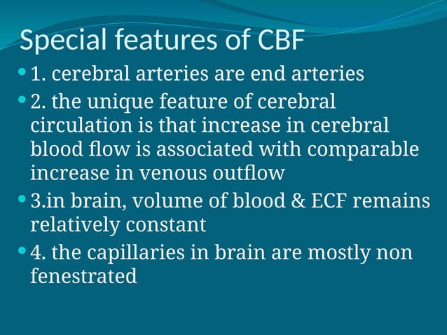 Cerebral circulation.pptx physiology lecture | PPTX