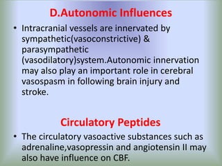 oxygen requrement cmr and cerebral circulation | PPTX