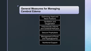 cerebral edema types management and description | PPTX