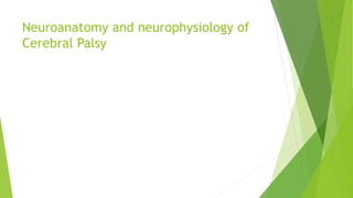Neuroanatomy and neurophysiology of
Cerebral Palsy
 