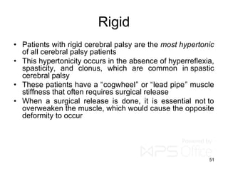 Cerebral palsy- Etiology and Classification | PDF