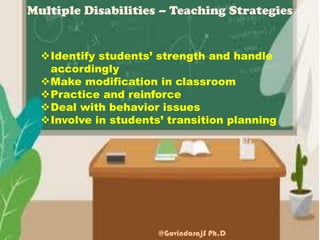 Creating an Inclusive School - Cerebral Palsy, Multiple disabilities | PDF