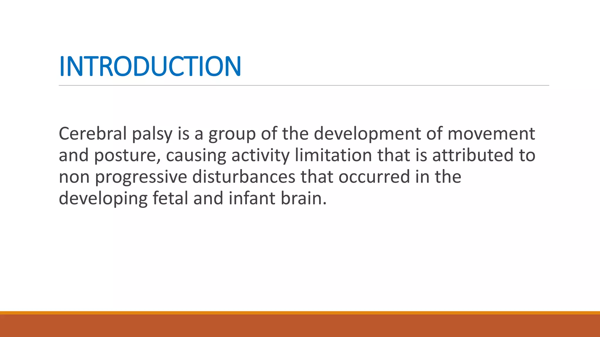 Cerebral palsy ppt | PPTX