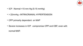 Cerebral physiology presentation with autoregulation | PPTX